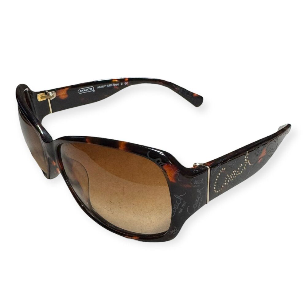 Coach Taryn Tortoise Sunglasses Brown‎ Frames Butterfly Designer Shades